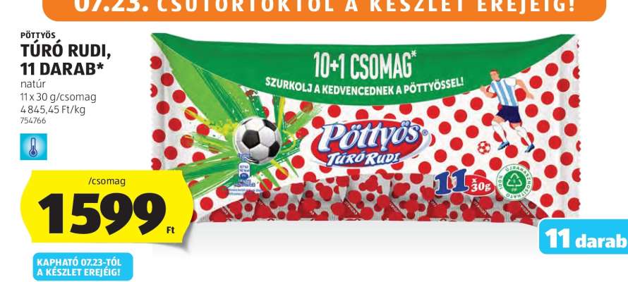 Pöttyös Túró Rudi, 11 darab