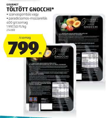 GOURMET TÖLTÖTT GNOCCHI