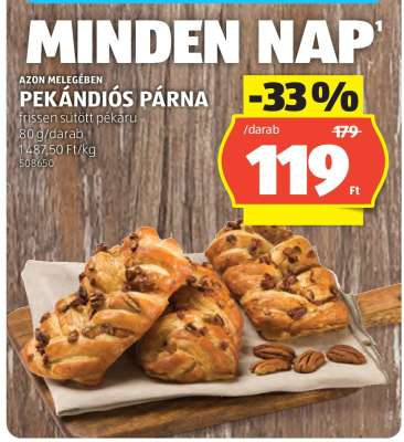 Pekándiós párna