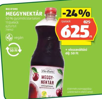 RIO D'ORO MEGGYNEKTÁR