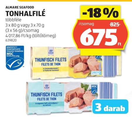 Almare Seafood Tonhalfilé