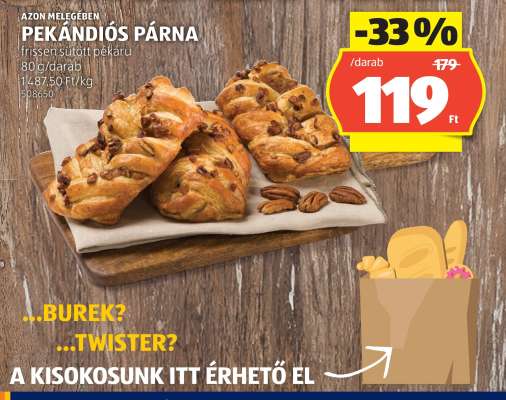 Pekándiós párna