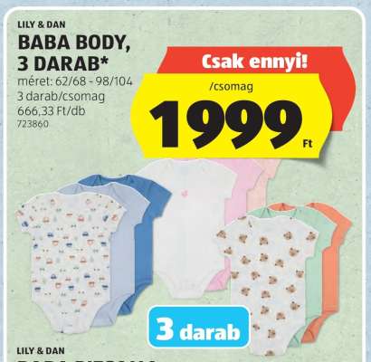 LILY & DAN BABA BODY, 3 DARAB