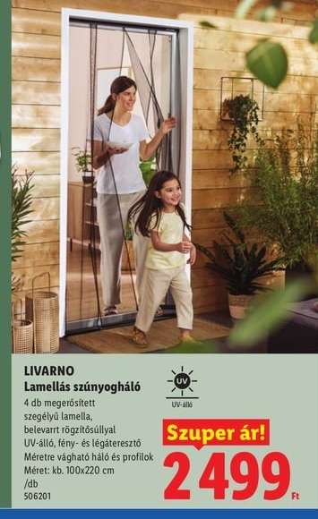 LIVARNO Lamellás szúnyogháló