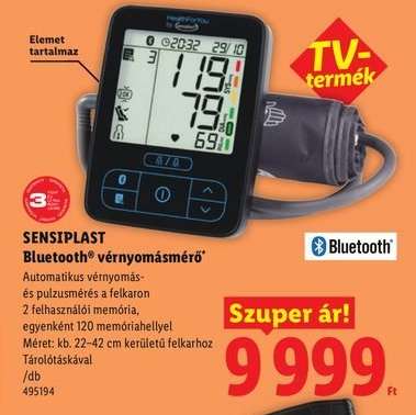 SENSIPLAST Bluetooth® vérnyomásmérő