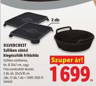 SILVERCREST Szilikon sütési kiegészítők fritőzhöz