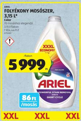 ARIEL FOLYÉKONY MOSÓSZER, 3,15 L