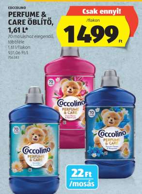Coccolino Perfume & Care Öblítő, 1,61 L