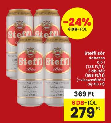 Steffl sör dobozos