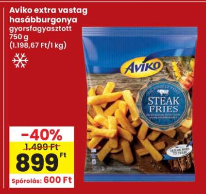 Aviko extra vastag hasábburgonya