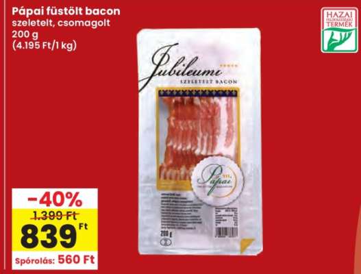 Pápai Füstölt Bacon