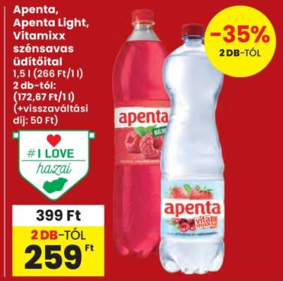Apenta, Apenta Light, Vitaminxx szénsavas üdítőital