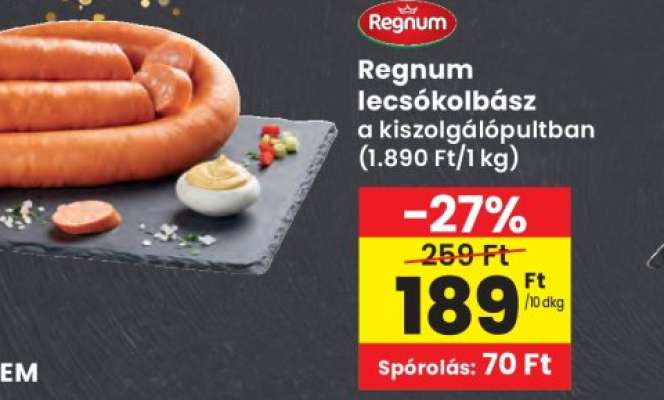 Regnum lecsókolbász