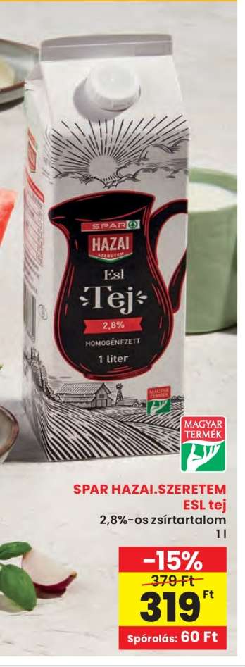 SPAR HAZAI.SZERETEM ESL tej