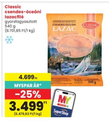 CLASSIC CSENDES-ÓCEÁNI LAZACFILÉ