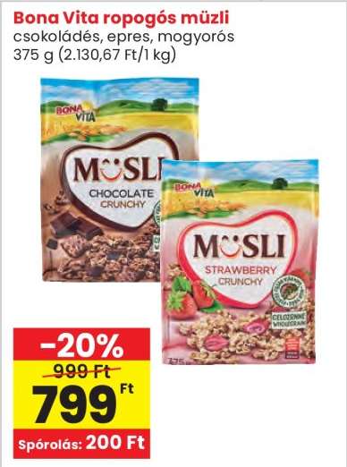 Bona Vita ropogós müzli