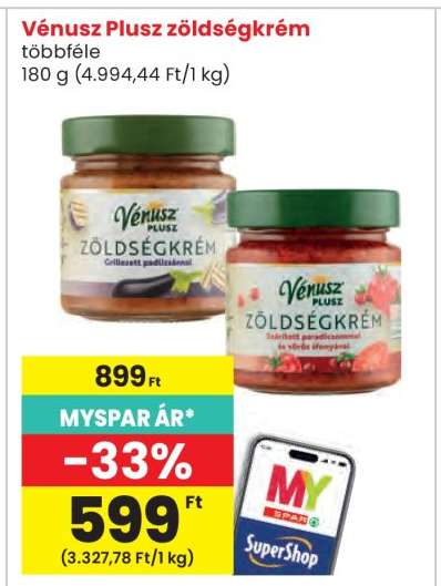 VÉNUSZ PLUSZ Zöldségkrém*