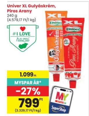 Univer XL Gulyáskrém, Piros Arany