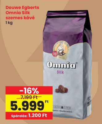 Douwe Egberts Omnia Silk szemes kávé