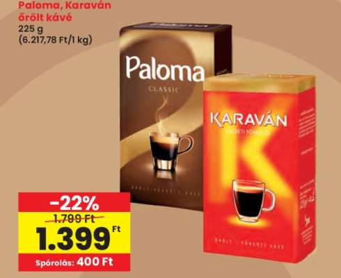 Paloma, Karaván őrölt kávé
