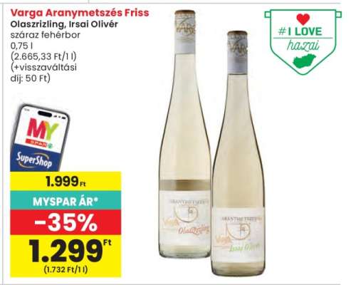 Varga Aranymetszés Friss