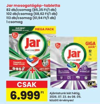 Jar Mosogatógép-tabletta