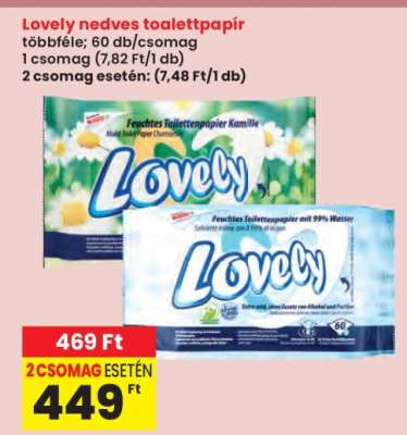 Lovely nedves toalettpapír