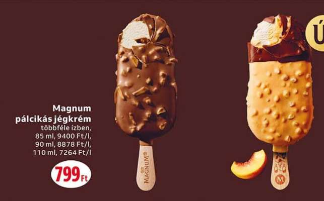 Magnum pálcikás jégkrém