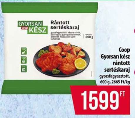 Coop GYORSAN KÉSZ rántott sertéskaraj