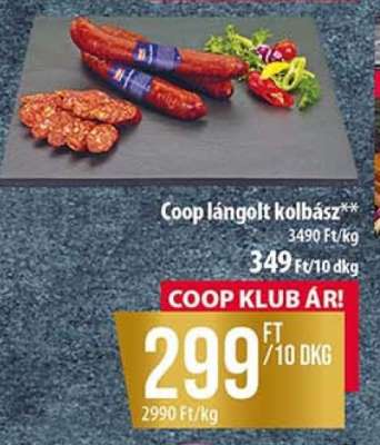 Coop lángolt kolbász
