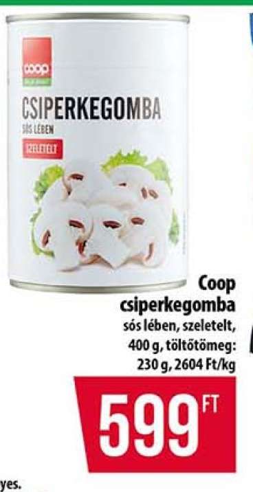 Coop csiperkegomba