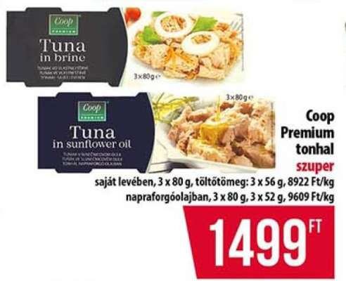 Coop Premium tonhal