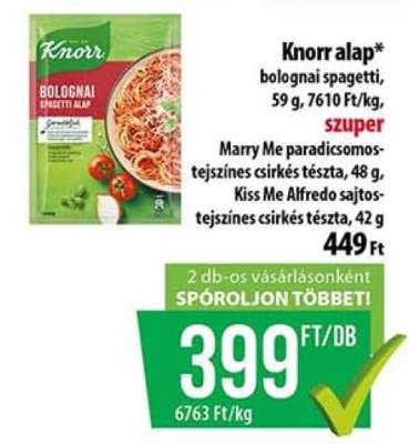Knorr alap bolognai spagetti