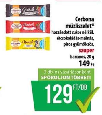 CERBONA Müzliszelet*