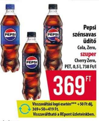 Pepsi szénsavas üdítő