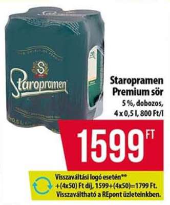 Staropramen Premium sör
