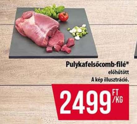 Pulykafelsőcomb-filé