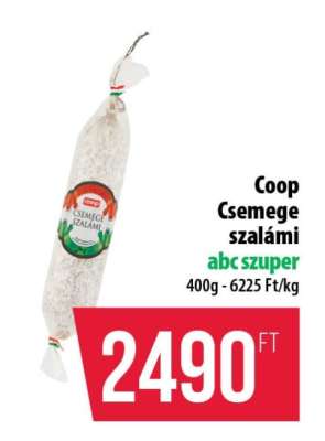 Coop csemege szalámi