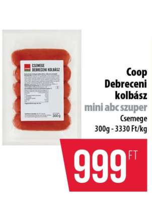 Coop Debreceni kolbász