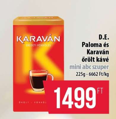D.E. Paloma és Karaván őrölt kávé