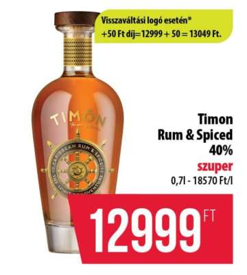 Timon Rum & Spiced 40%
