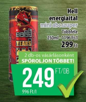 Hell energiaital mini abcszuper