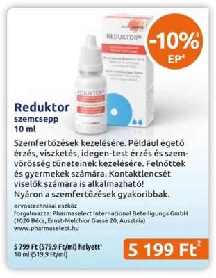 Reduktor szemcsepp 10 ml