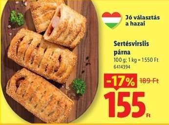 Sertésvirslis párna