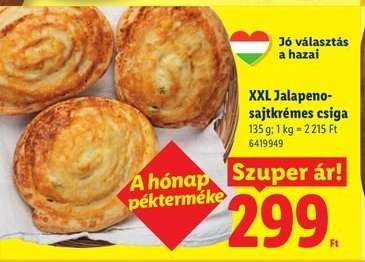 XXL Jalapeno-sajtkrémes csiga