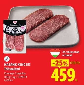 HAZÁNK KINCSEI Téliszalámi