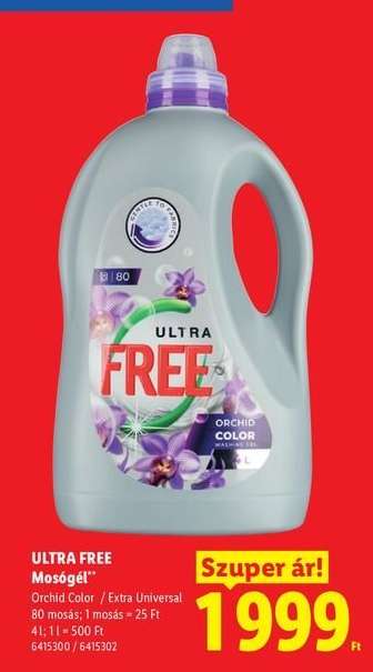 ULTRA FREE﻿﻿ Mosógél*