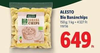 ALESTO Bio banánchips