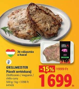GRILLMEISTER Pácolt sertéskaraj