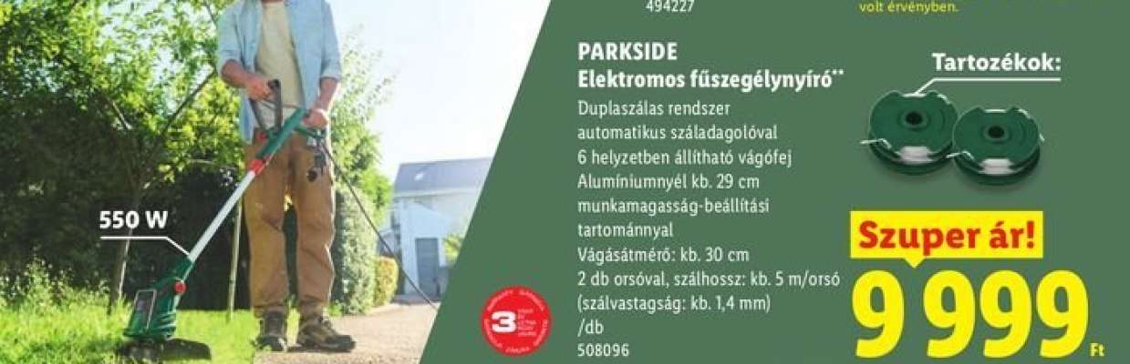 PARKSIDE Elektromos fűszegélynyíró